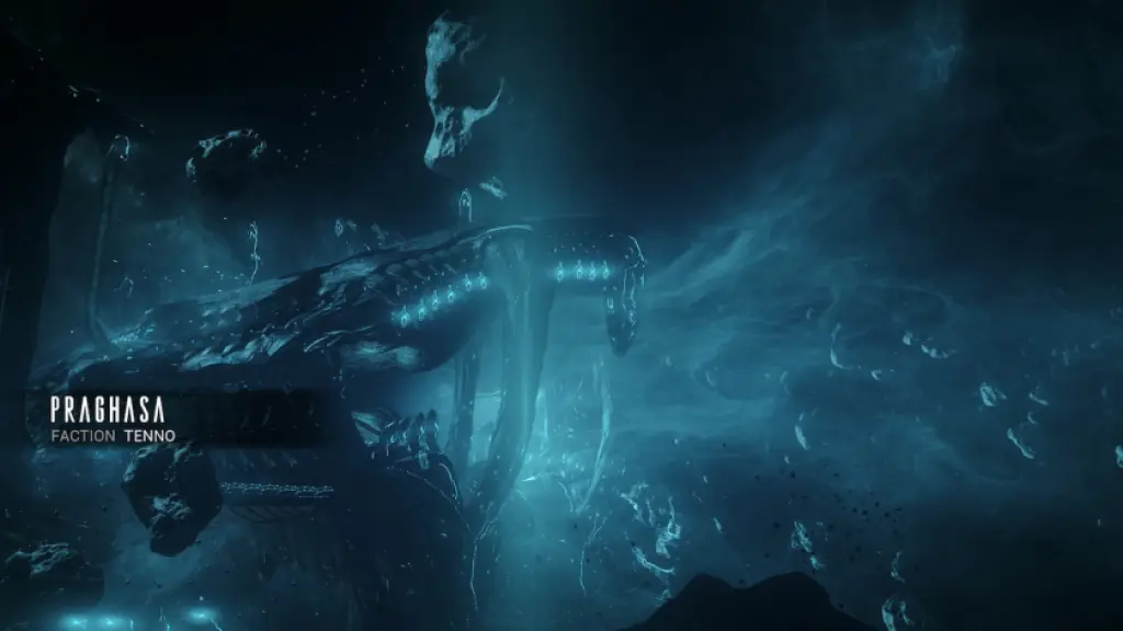 The loading screen to Warframe's Praghasa in Operation Taubound.