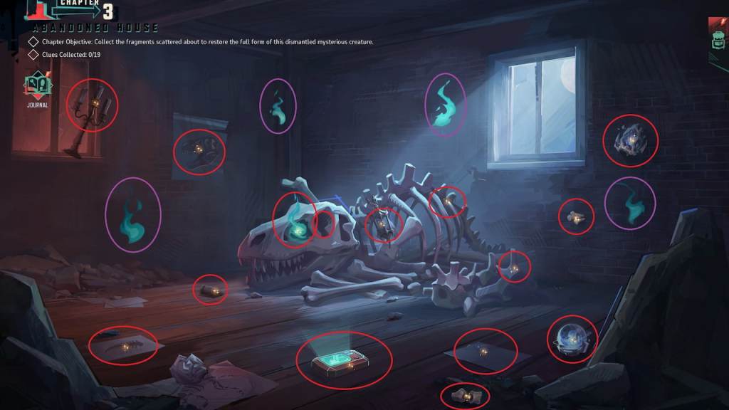All 19 clue locations marked for Night of Illusions chapter three in Marvel Rivals