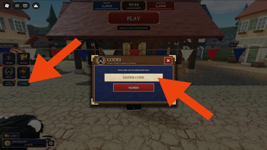 be a general how to redeem codes