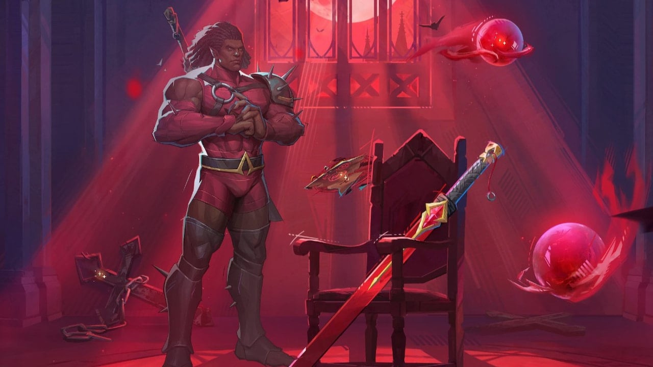 Blade standing in ritual room for chapter four in marvel rivals night of illusions event