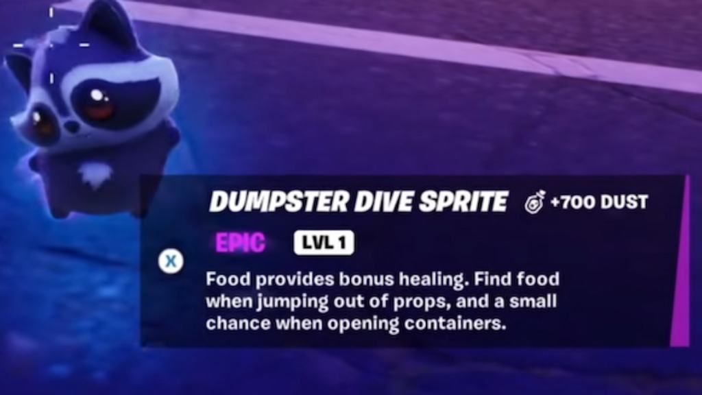 Dumpster Dive Sprite in fortnite