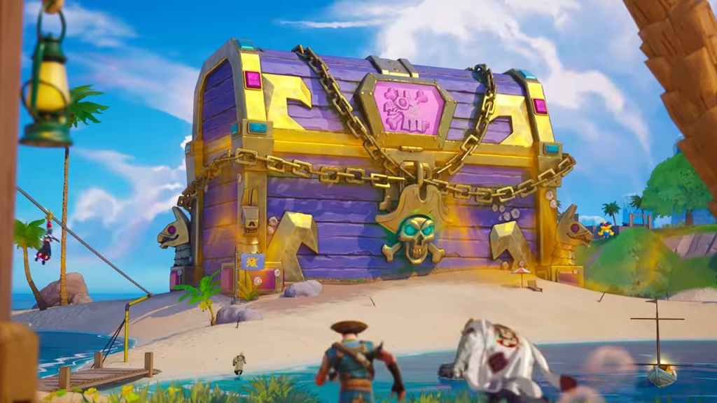 Massive treasure chest in fortnite