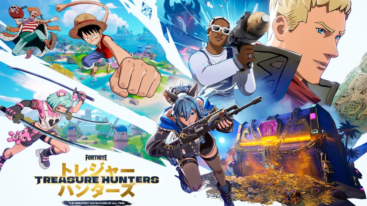 Key art for Fortnite Treasure Hunters mini-season in fortnite