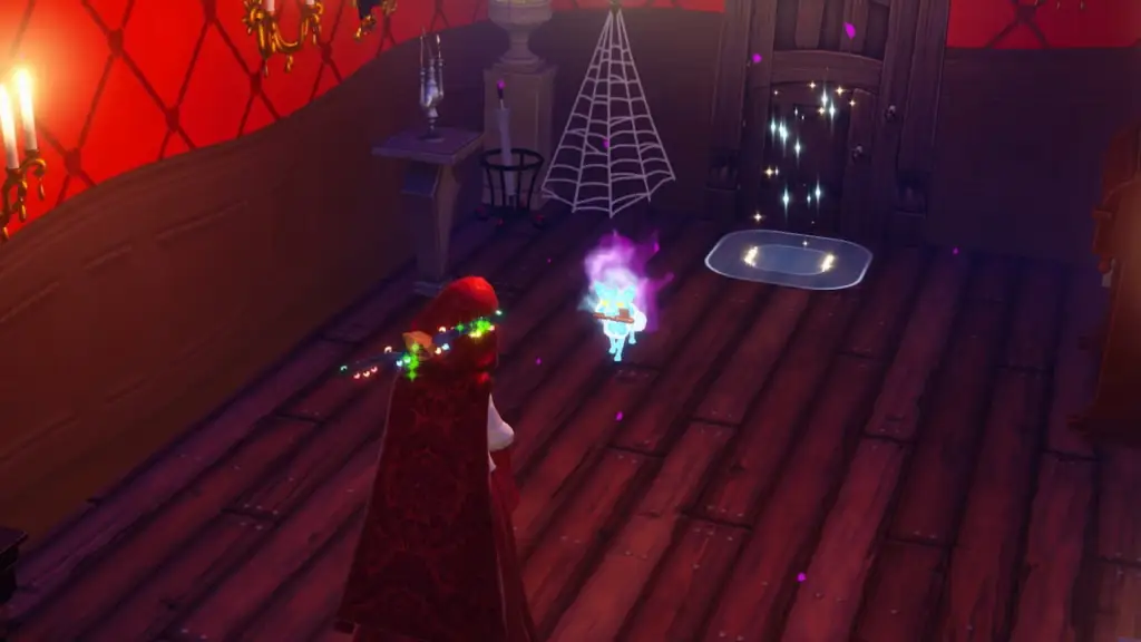 Ghost fox with key in disney dreamlight valley