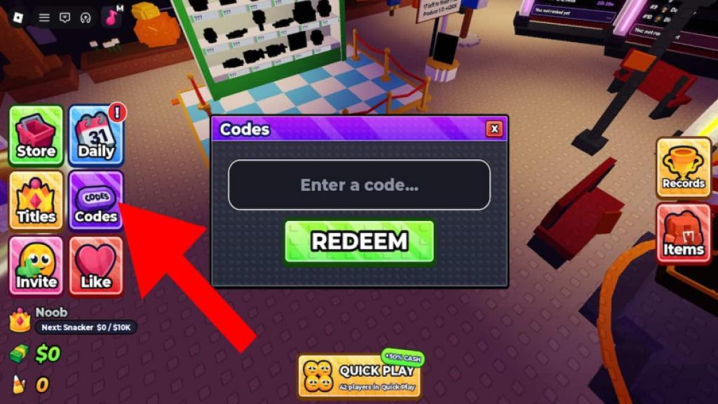 How to redeem Eat Everyting In A Grocery Store codes