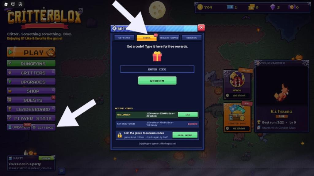 How to redeem CritterBlox codes