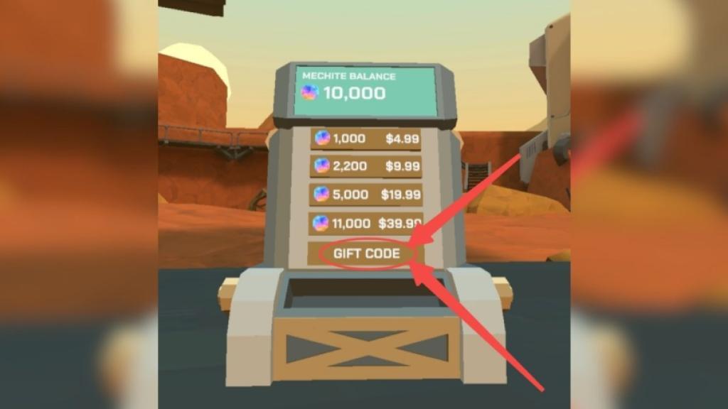 How to redem MechUp codes