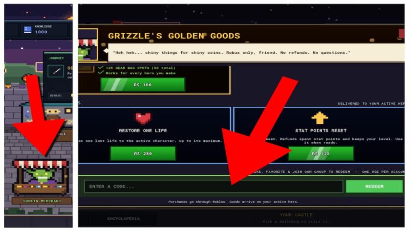 How to redeem codes in Pixel Lineage 