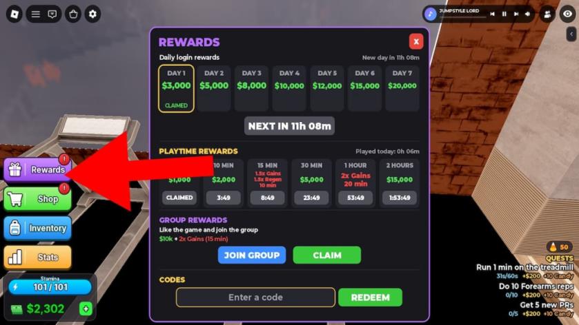 How to redeem Power Lifters codes