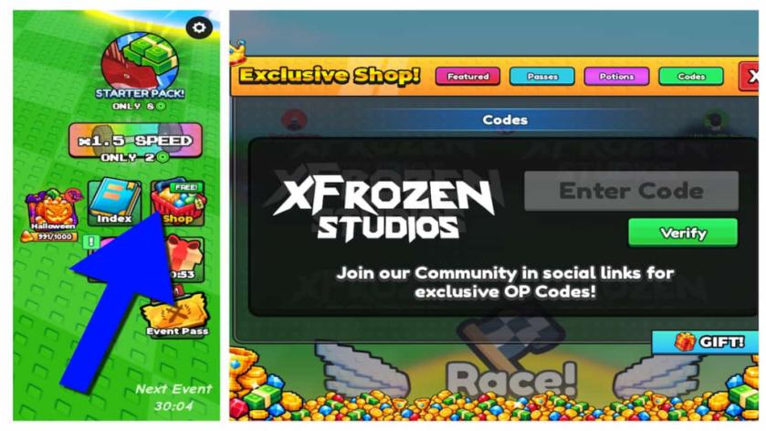 How to redeem Race for Eggs codes