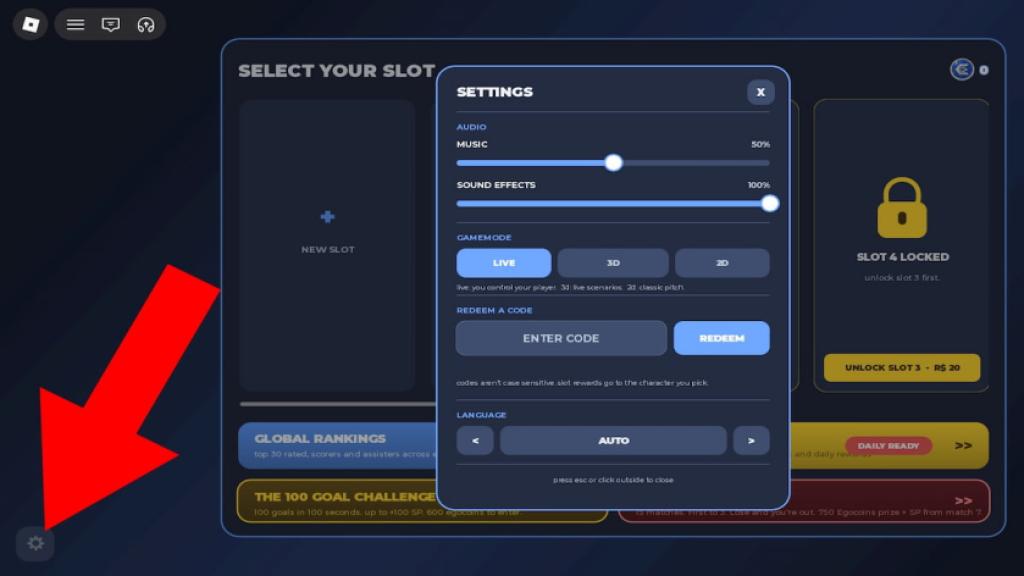 How to redeem codes in Start Your Blue Lock Career