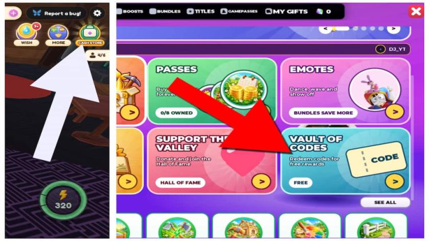How to redeem Sunshine Valley codes. 