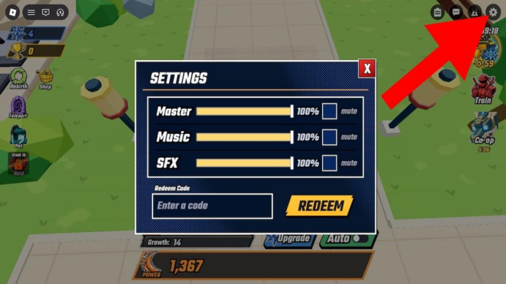 How to redeem codes in Swordwave Legend
