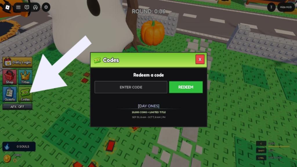 How to redeem TUMBANG PRESO codes