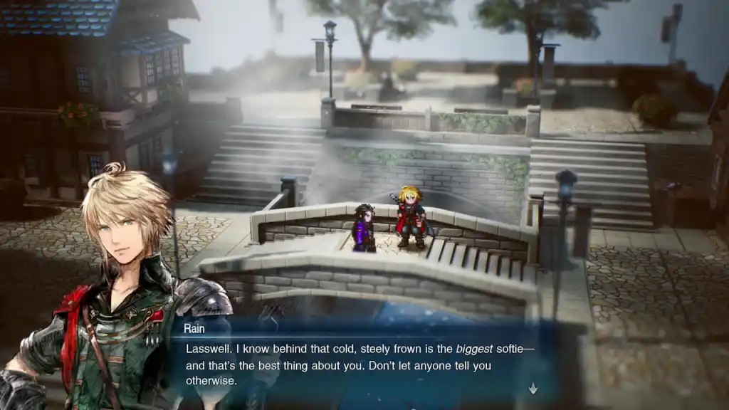 FF Resonance Rain and Lasswell on a bridge