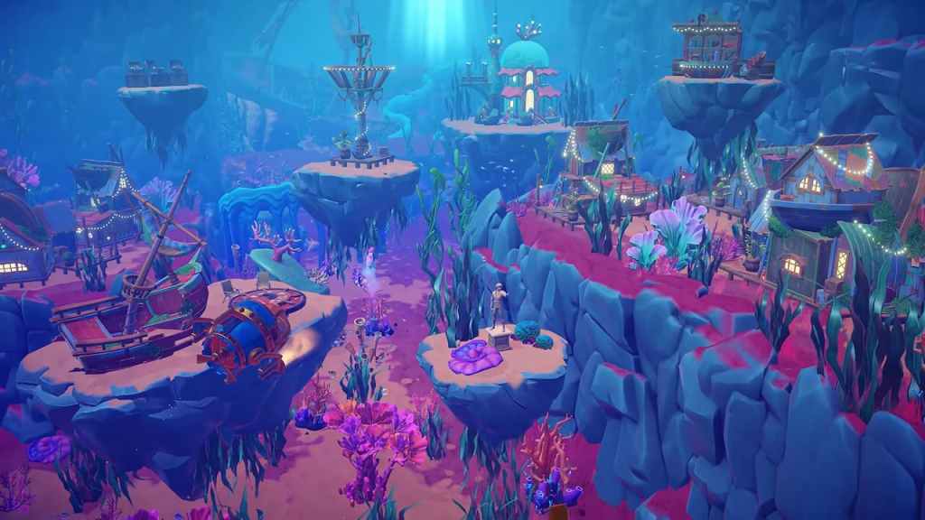 Underwater area in the keepsake sea in Disney Dreamlight Valley