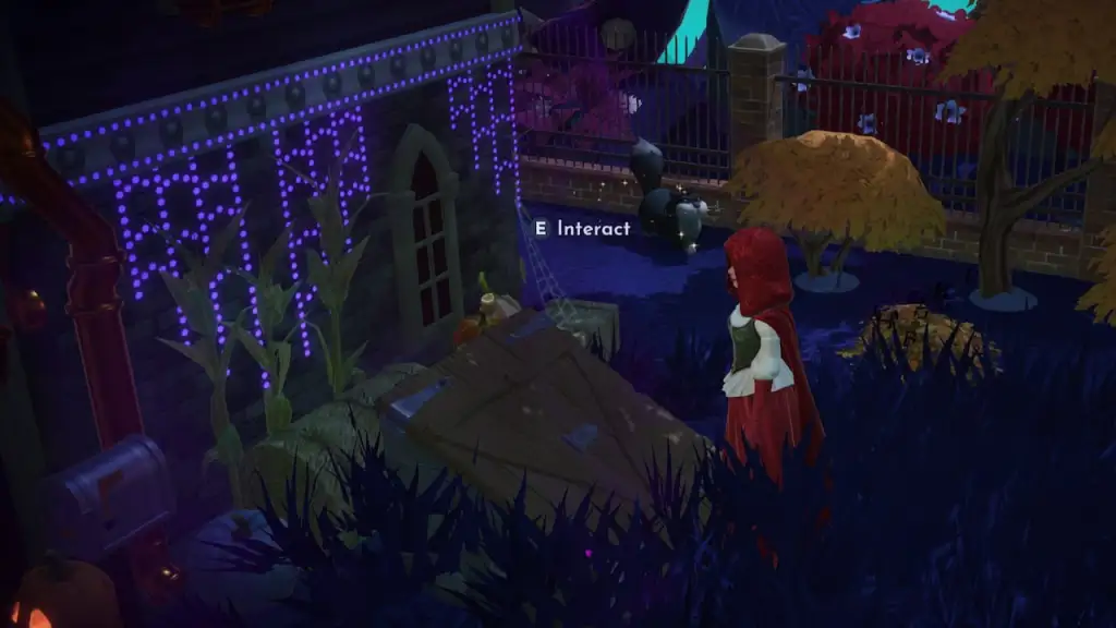 Looking at basement door in disney dreamlight valley