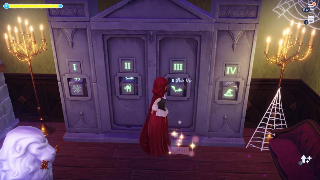 Grimoire page on ground in Disney Dreamlight Valley Haunted Floating Festival