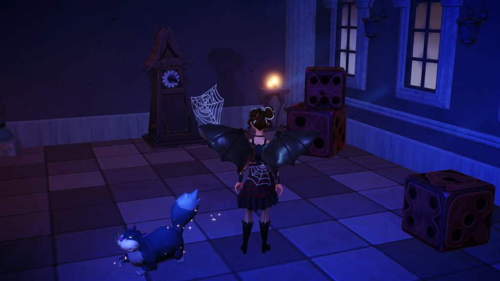 Looking at nightmare clock in Disney Dreamlight Valley