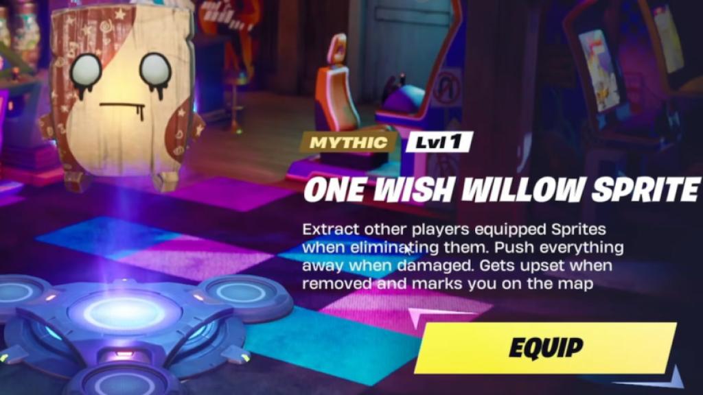 One Wish Willow Sprite in locker in fortnite