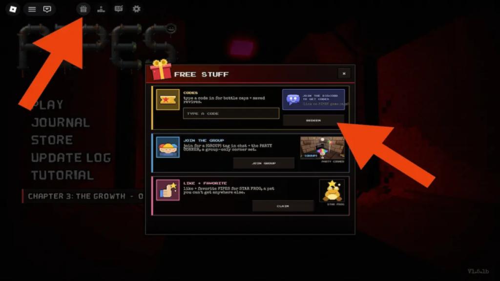 pipes roblox how to redeem codes