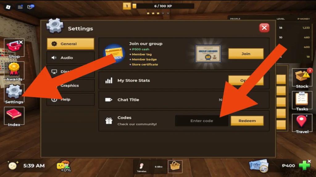 run a sari sari store how to redeem codes