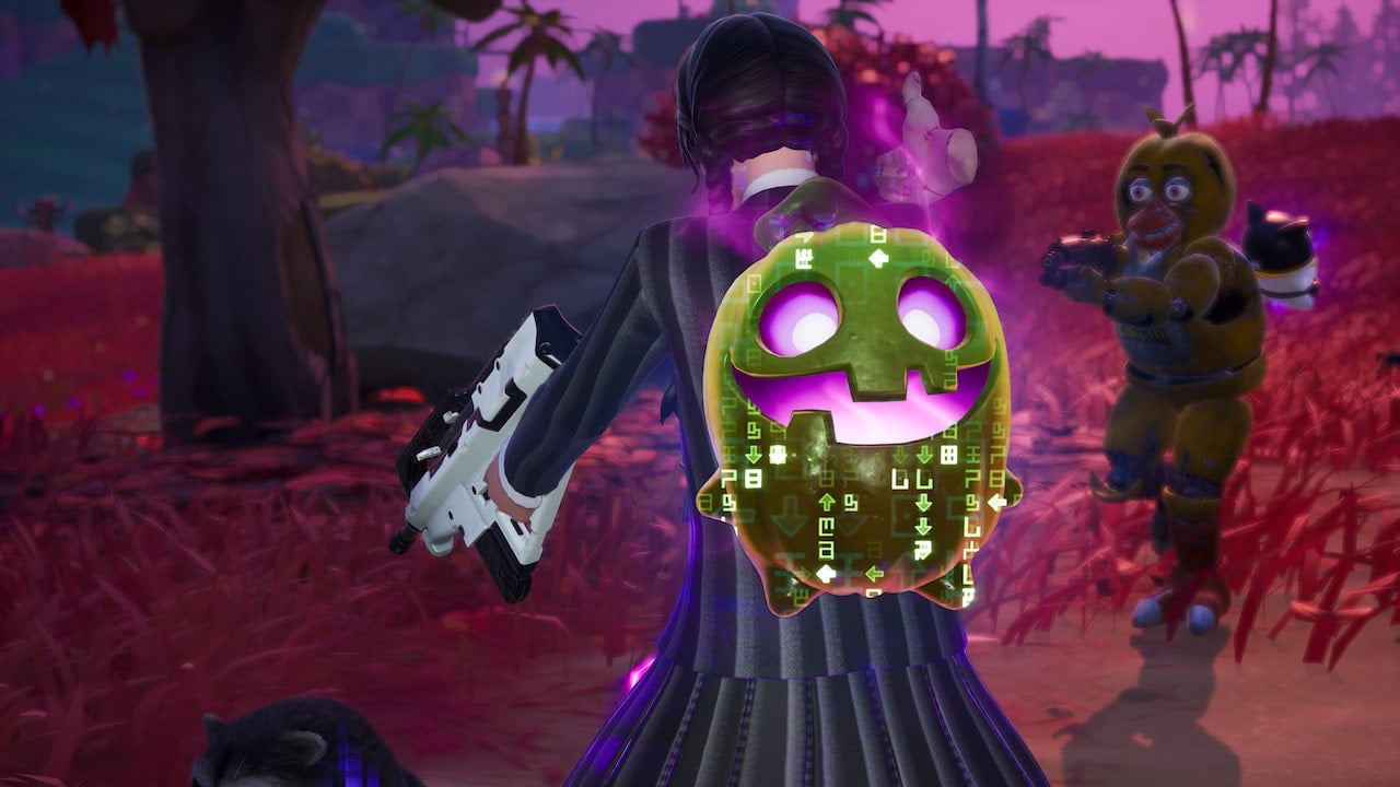 Spooky dash sprite on players back in fortnite
