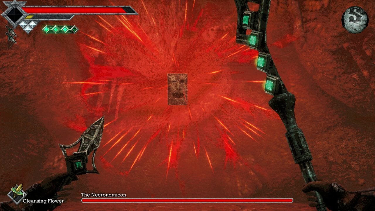 Defeating the Necronomicon in Queen's Domain