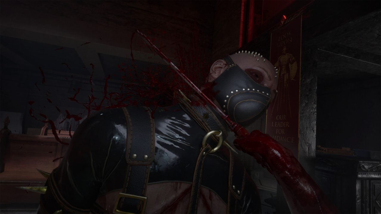 Slashing an enemy in Hellraiser: Revival