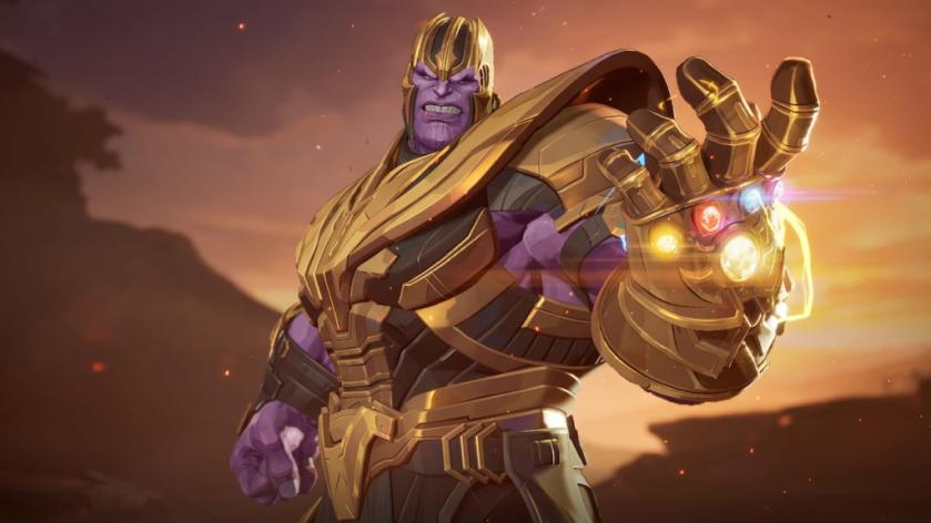 Thanos preparing to snap in marvel rivals endgame