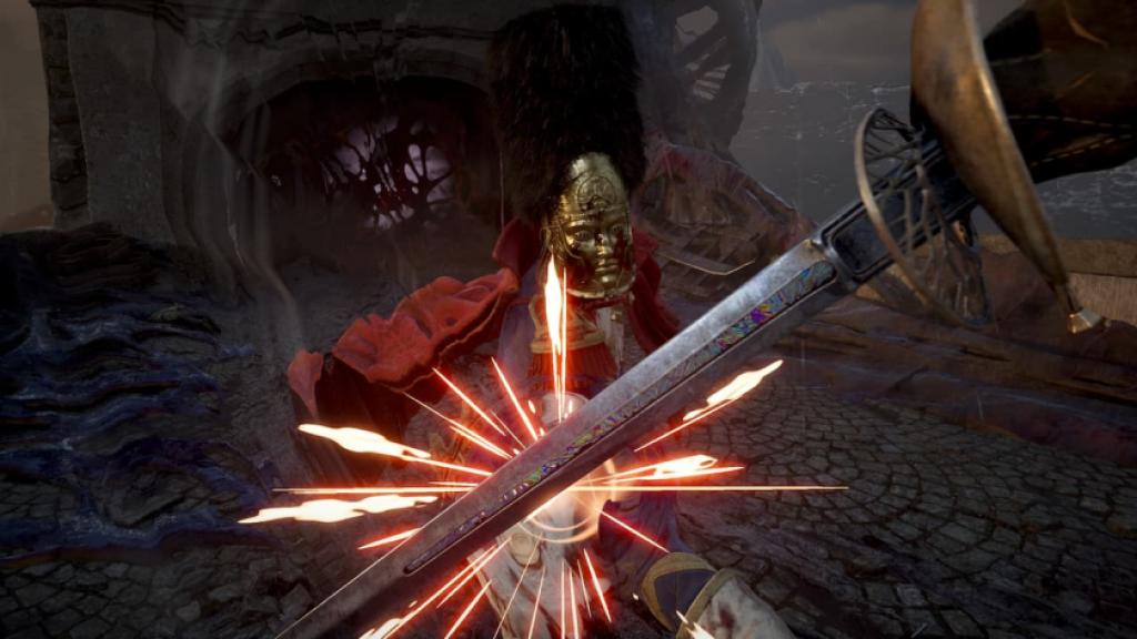 Parry combat in Valor Mortis.